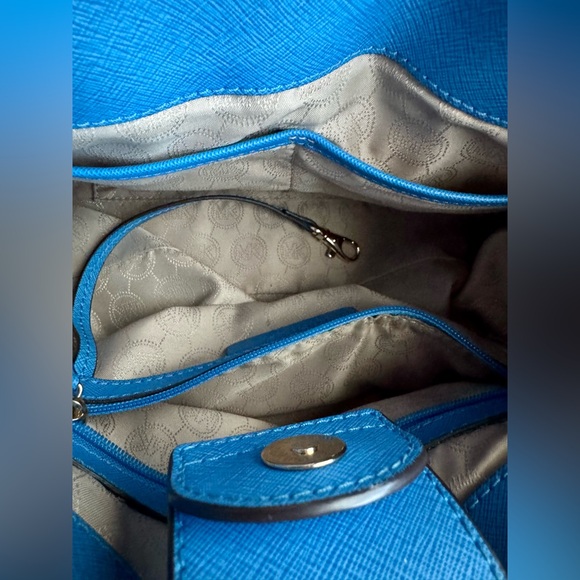 Michael Kors Heritage Blue Hamilton Satchel - Picture 15 of 16